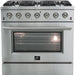 Forno Galiano Gold Professional - 36 inch 5.32 cu.ft. Freestanding All Gas Range, FFSGS6244 - 36 - Farmhouse Kitchen and Bath