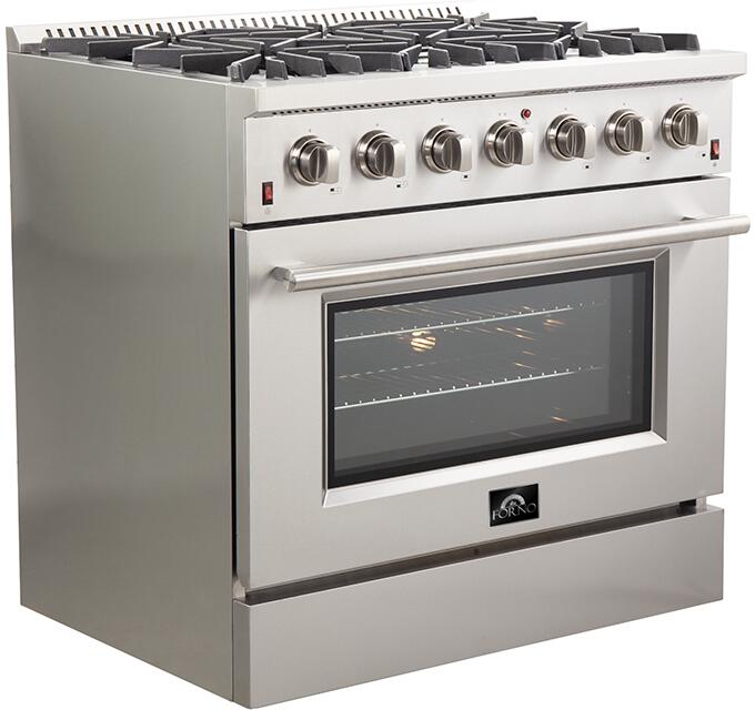 Forno Galiano Gold Professional - 36 inch 5.32 cu.ft. Freestanding All Gas Range, FFSGS6244 - 36 - Farmhouse Kitchen and Bath