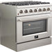 Forno Galiano Gold Professional - 36 inch 5.32 cu.ft. Freestanding All Gas Range, FFSGS6244 - 36 - Farmhouse Kitchen and Bath
