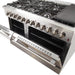 Forno Galiano Professional - 48 in.Dual Fuel Range, Gas Stove, and Electric Oven, Stainless Steel FFSGS6156 - 48 - Farmhouse Kitchen and Bath