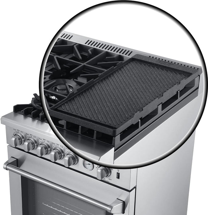 Forno Lazio - 30 in. All Gas Range with 5 Sealed Burner, Air Fryer Basket, and Griddle in Stainless Steel, FFSGS6276 - 30 - Farmhouse Kitchen and Bath
