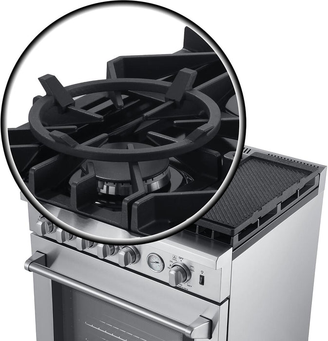 Forno Lazio - 30 in. All Gas Range with 5 Sealed Burner, Air Fryer Basket, and Griddle in Stainless Steel, FFSGS6276 - 30 - Farmhouse Kitchen and Bath
