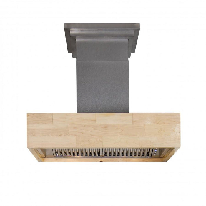 ZLINE 36" Remote Blower Wooden Wall Range Hood, 681M-RD-36 - Farmhouse Kitchen and Bath