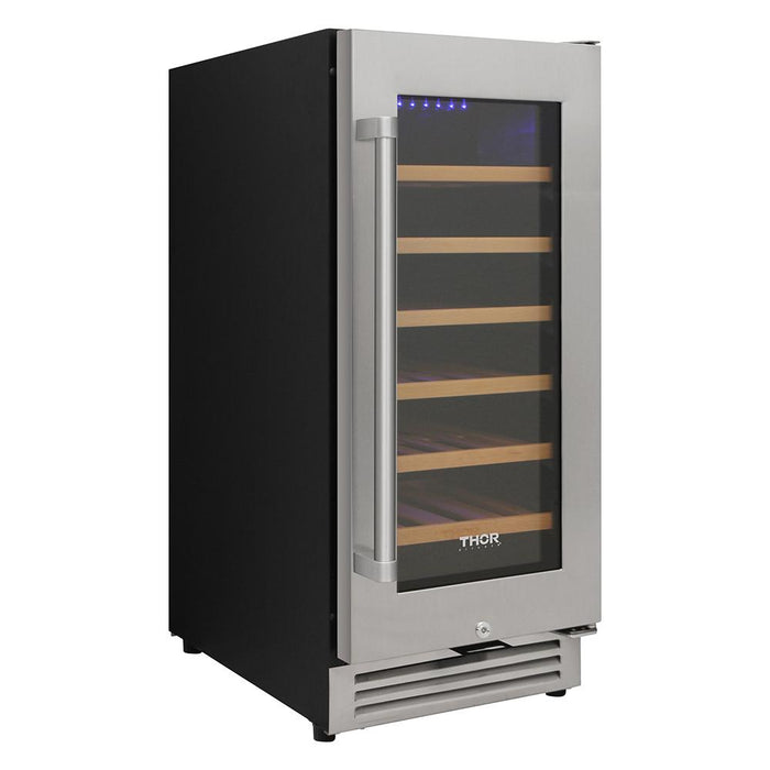 THOR 15" Single Zone Wine Cooler, 33 Wine Bottle Capacity, TWC1501 - Farmhouse Kitchen and Bath