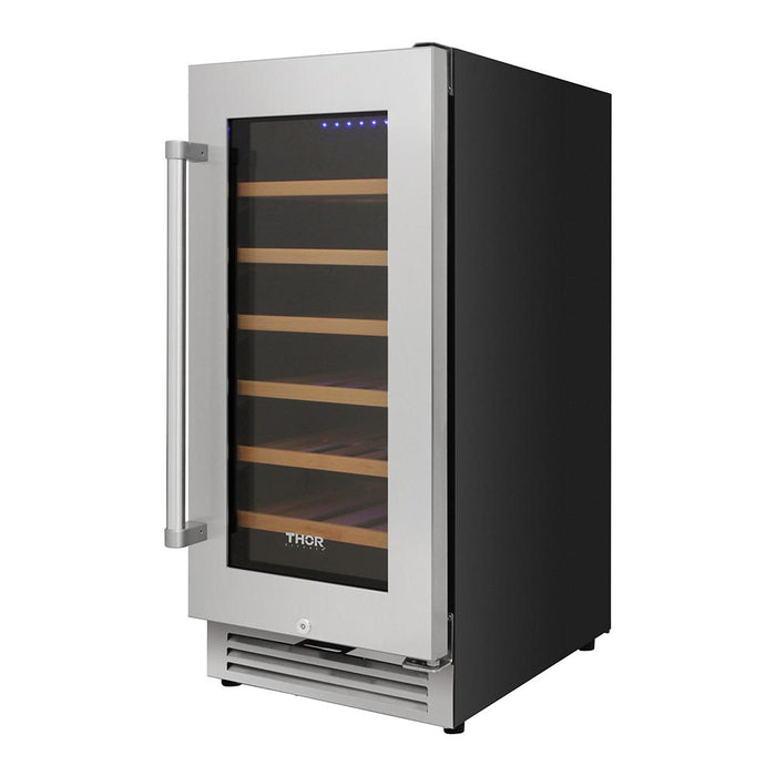 THOR 15" Single Zone Wine Cooler, 33 Wine Bottle Capacity, TWC1501 - Farmhouse Kitchen and Bath