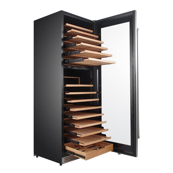 THOR 24 Inch Dual Zone Wine Cooler, 162 Wine Bottle Capacity TWC2403DI - Farmhouse Kitchen and Bath