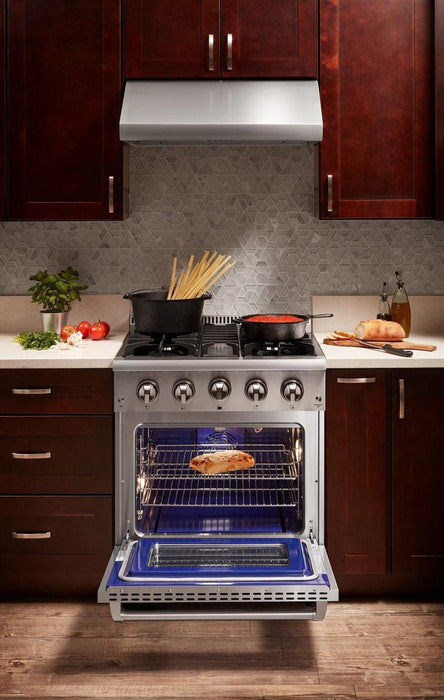 THOR 30" Professional Gas Range in Stainless Steel, HRG3080U - Farmhouse Kitchen and Bath