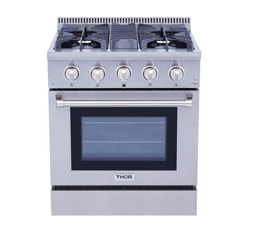 THOR 30" Professional Gas Range in Stainless Steel, HRG3080U - Farmhouse Kitchen and Bath