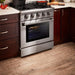 THOR 30" Professional Gas Range in Stainless Steel, HRG3080U - Farmhouse Kitchen and Bath
