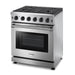 Thor 30" Professional Gas Range in Stainless Steel, LRG3001U - Farmhouse Kitchen and Bath