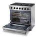 THOR 36" Professional Gas Range in Stainless Steel, LRG3601U - Farmhouse Kitchen and Bath
