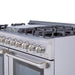 THOR 48″ - 6 Burner Stainless Steel Professional Gas Range, HRG4808U - Farmhouse Kitchen and Bath