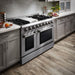 THOR 48″ - 6 Burner Stainless Steel Professional Gas Range, HRG4808U - Farmhouse Kitchen and Bath