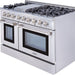 THOR 48″ - 6 Burner Stainless Steel Professional Propane Range, HRG4808ULP - Farmhouse Kitchen and Bath