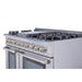 THOR 48" Professional Dual Fuel Propane Range, Stainless, HRD4803ULP - Farmhouse Kitchen and Bath