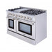 THOR 48" Professional Dual Fuel Range in Stainless Steel, HRD4803U - Farmhouse Kitchen and Bath