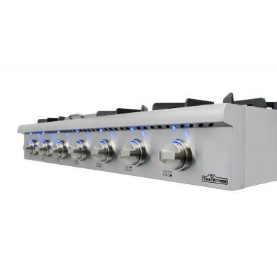 THOR 48" Professional Gas Rangetop in Stainless Steel, HRT4806U - Farmhouse Kitchen and Bath