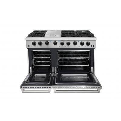 Thor 48" Professional Propane Range in Stainless Steel, LRG4807ULP - Farmhouse Kitchen and Bath
