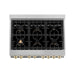 ZLINE 36" Autograph Edition Dual Fuel Range, White Door, RAZ-WM-36 - Farmhouse Kitchen and Bath
