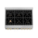 ZLINE 36" Autograph Edition Gas Range, Gold Accents, RGZ-36-G - Farmhouse Kitchen and Bath