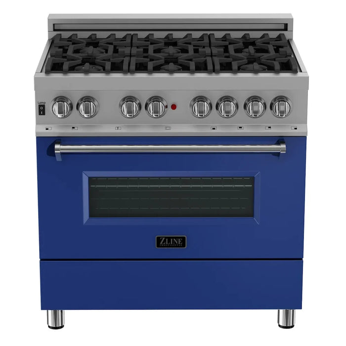 ZLINE 36" Bundle Range RAS-BM-36 & Range Hood 8654BM-36, 2KP-RASBMRH3609K