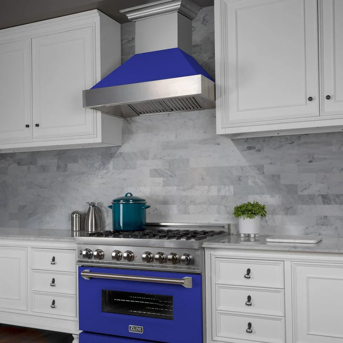 ZLINE 36" Bundle Range RAS-BM-36 & Range Hood 8654BM-36, 2KP-RASBMRH3609K