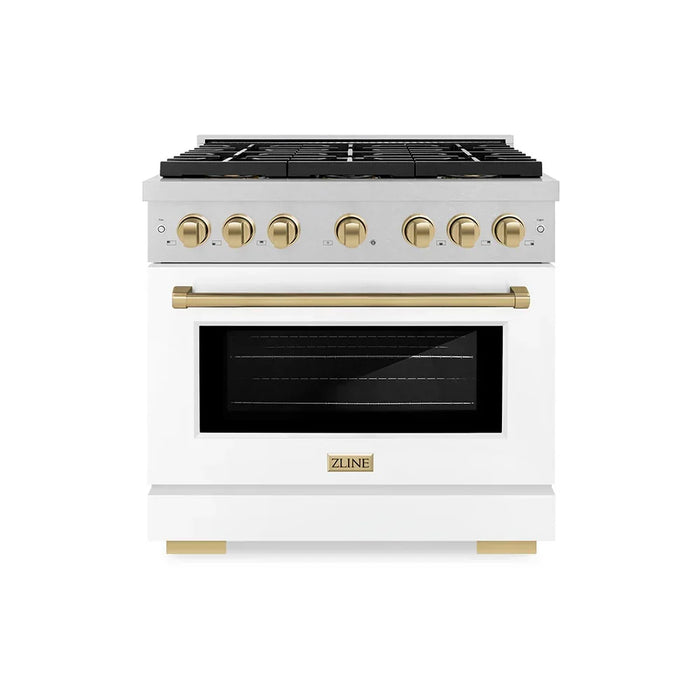 ZLINE 36" Paramount Dual Fuel Range DuoPro™ Cooktop, Electric Convection Oven PSDRSZ-WM-36-CB09K