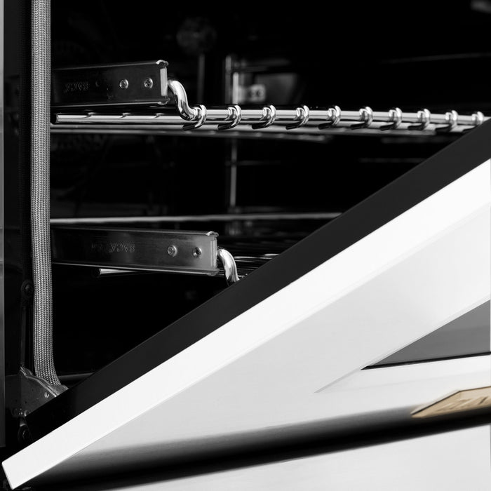 ZLINE 36" Autograph Edition Dual Fuel Range, White Door, RAZ-WM-36 - Farmhouse Kitchen and Bath