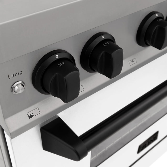 ZLINE 30" Autograph Edition, 4.0 cu. ft. Gas Range, RGZ-WM-30-MB - Farmhouse Kitchen and Bath