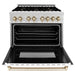 ZLINE 36" Autograph Edition Dual Fuel Range, White Door, RAZ-WM-36 - Farmhouse Kitchen and Bath