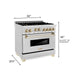 ZLINE 36" Autograph Edition Gas Range, Gold Accents, RGZ-36-G - Farmhouse Kitchen and Bath