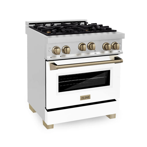 ZLINE 30" Autograph Edition, 4.0 cu. ft. Gas Range, RGZ-WM-30-CB - Farmhouse Kitchen and Bath