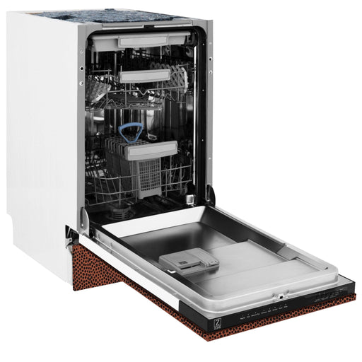 ZLINE 18" Dishwasher, Hammered Copper panel, Stainless Tub, DWV - HH - 18 - Farmhouse Kitchen and Bath