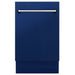 ZLINE 18" Dishwasher in Blue gloss panel, Stainless Tub, DWV - BG - 18 - Farmhouse Kitchen and Bath
