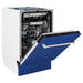 ZLINE 18" Dishwasher in Blue matt panel, Stainless Tub, DWV - BM - 18 - Farmhouse Kitchen and Bath