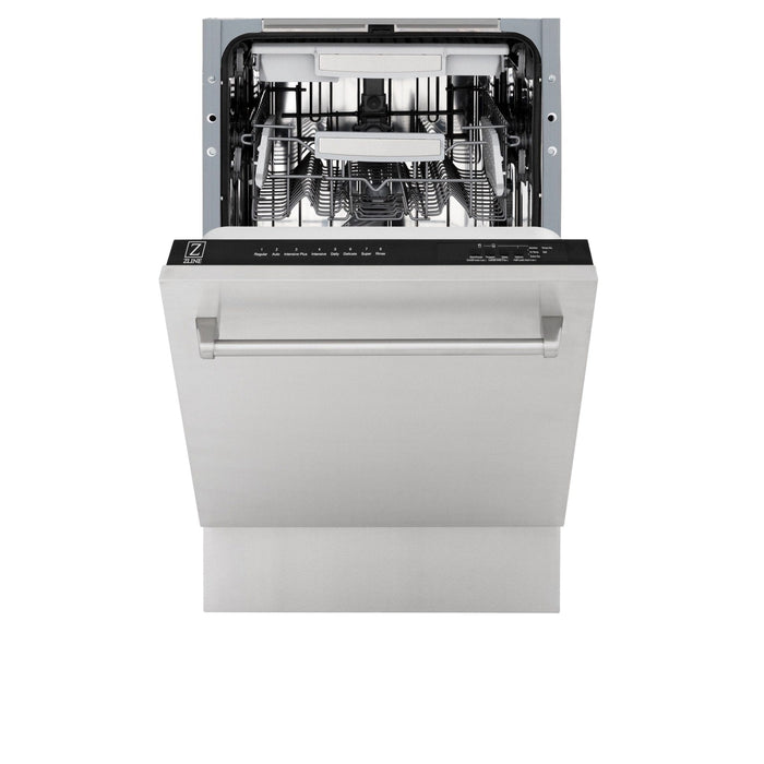 ZLINE 18" Dishwasher in Custom Panel Ready, Stainless Tub, DWV - 304 - 18 - Farmhouse Kitchen and Bath