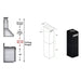 ZLINE 2 - 12" Short Chimney Pieces for 7 ft. to 8 ft. Ceilings (SK - BSKE2iN) - Farmhouse Kitchen and Bath