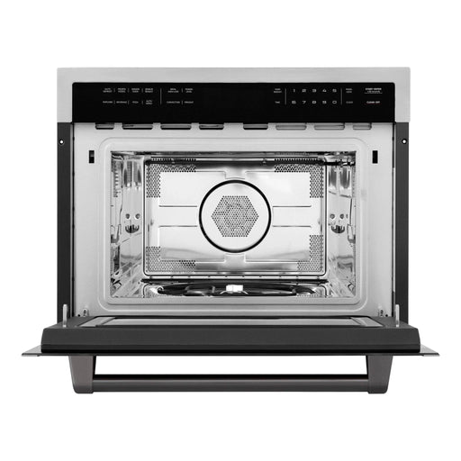 ZLINE 24" Convection Microwave, Stainless Steel, Black MWOZ - 24 - MB - Farmhouse Kitchen and Bath