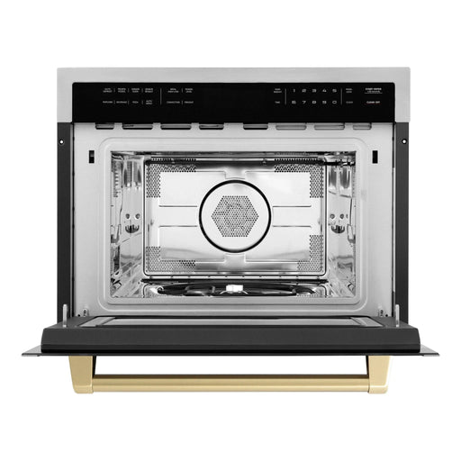 ZLINE 24" Convection Microwave, Stainless Steel, Bronze MWOZ - 24 - CB - Farmhouse Kitchen and Bath