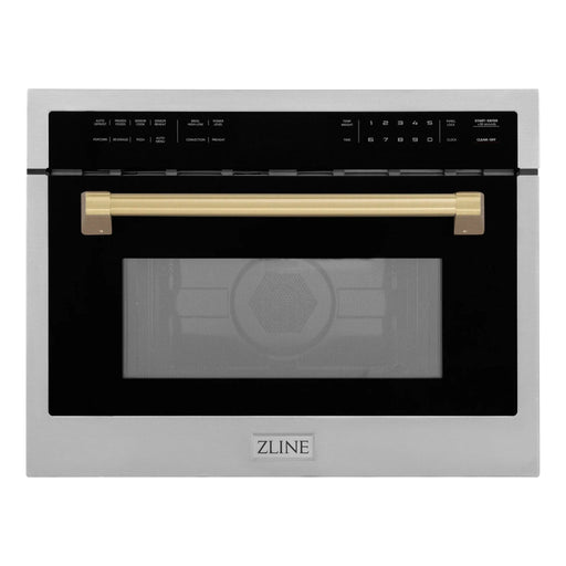 ZLINE 24" Convection Microwave, Stainless Steel, Bronze MWOZ - 24 - CB - Farmhouse Kitchen and Bath