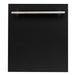 ZLINE 24" Dishwasher Black Matte with Stainless Steel Tub, DW - BLM - H - 24 - Farmhouse Kitchen and Bath
