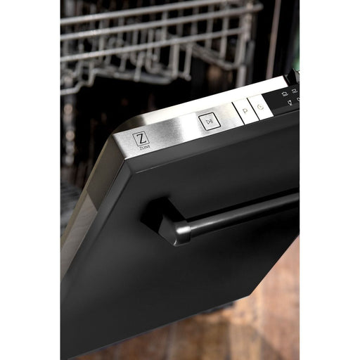 ZLINE 24" Dishwasher In Black Stainless Steel, Stainless Tub, DW - BS - 24 - Farmhouse Kitchen and Bath