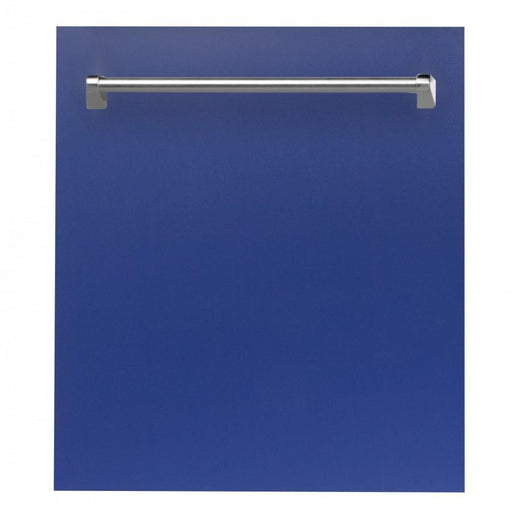ZLINE 24" Dishwasher in Blue Matte and Traditional Style Handle, DW - BM - 24 - Farmhouse Kitchen and Bath