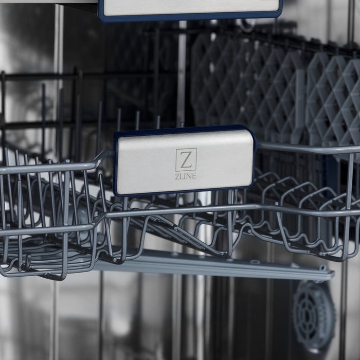 ZLINE 24" Dishwasher in DuraSnow Stainless panel, Stainless Tub, DWV - SN - 24 - Farmhouse Kitchen and Bath