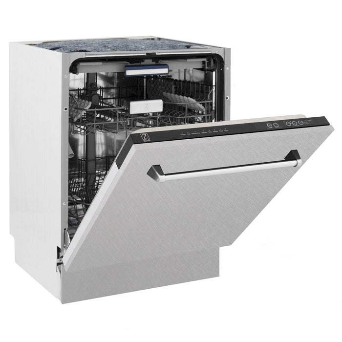 ZLINE 24" Dishwasher in DuraSnow Stainless panel, Stainless Tub, DWV - SN - 24 - Farmhouse Kitchen and Bath