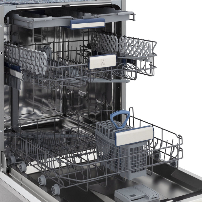 ZLINE 24" Dishwasher in DuraSnow Stainless panel, Stainless Tub, DWV - SN - 24 - Farmhouse Kitchen and Bath