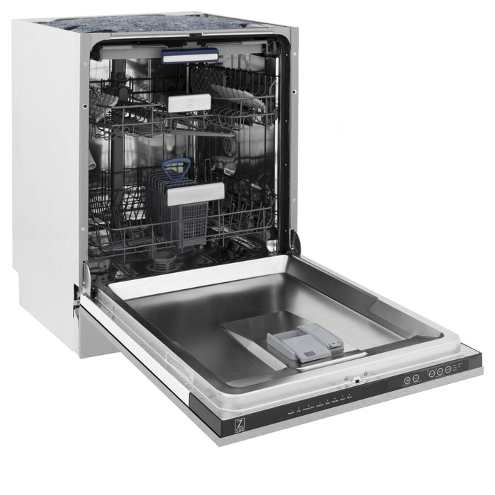 ZLINE 24" Dishwasher in DuraSnow Stainless panel, Stainless Tub, DWV - SN - 24 - Farmhouse Kitchen and Bath