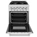 ZLINE 24" Gas On Gas Range, DuraSnow, Stainless Steel, RGS - SN - BR - 24 - Farmhouse Kitchen and Bath