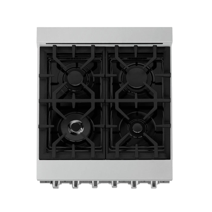 ZLINE 24" Gas on Gas Range, Stainless Steel, RG24 - Farmhouse Kitchen and Bath