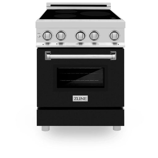 ZLINE 24" Induction Range with a 3 Element Stove and Electric Oven in Stainless Steel RAIND - BLM - 24 - Farmhouse Kitchen and Bath